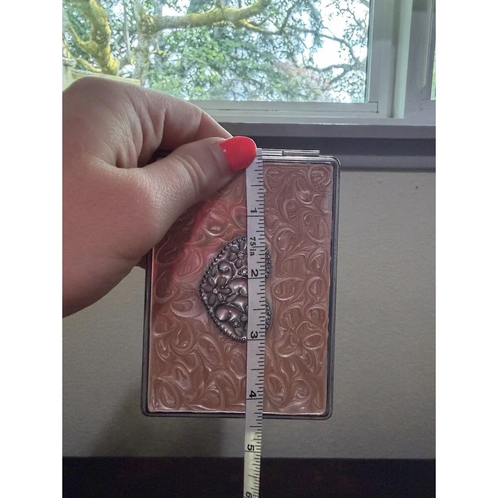 Women’s Vintage Metal Photo Or Card Holder For Wallet